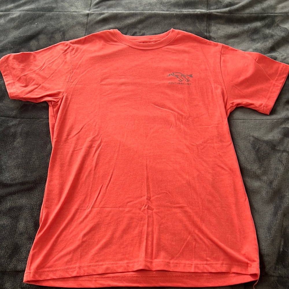 Southern Tide T-shirt Red Men’s Small Good Condition Fishing Lure Print